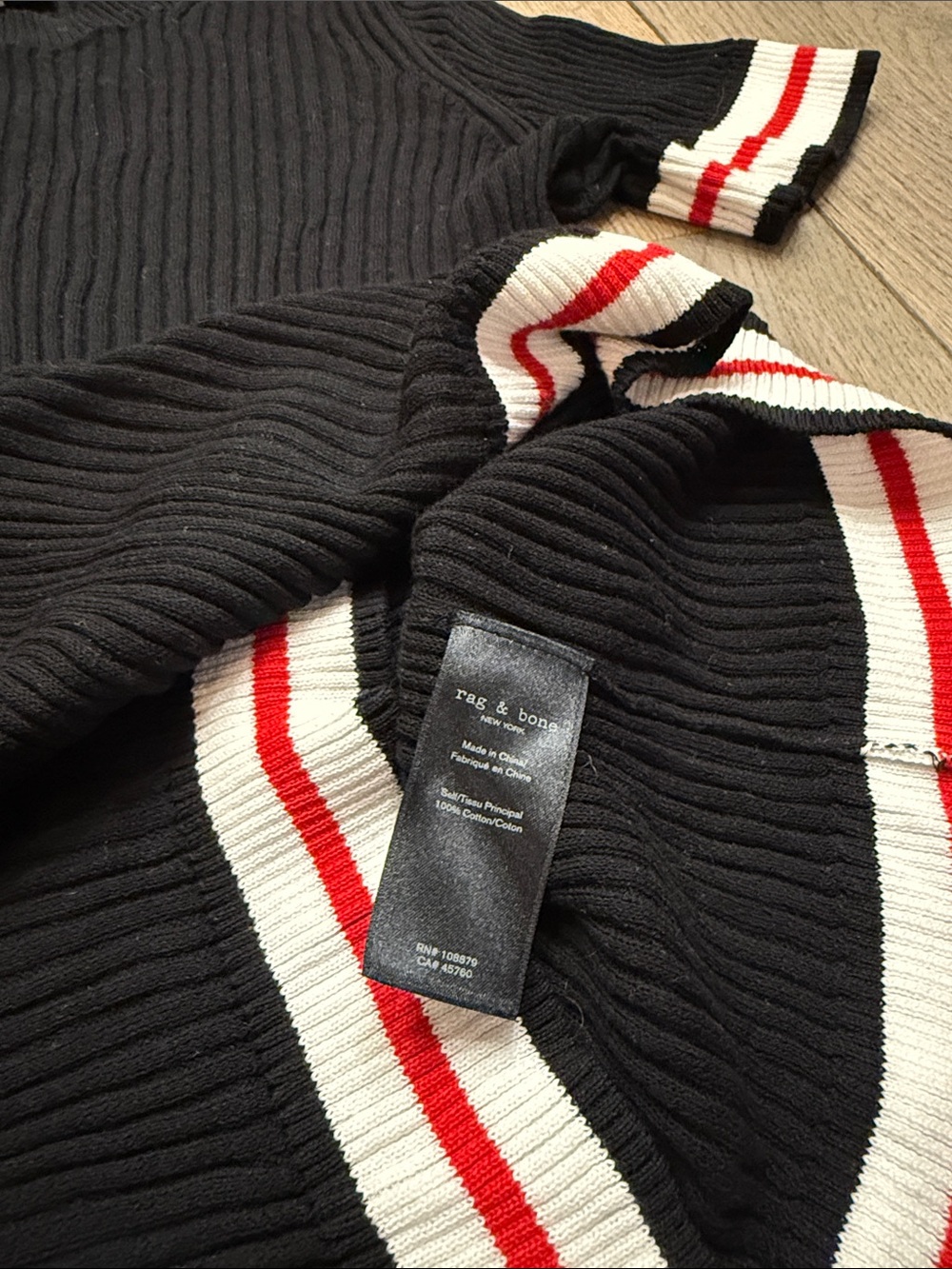 Rag & Bone Arctic Ribbed Tee - Picture 5 of 5